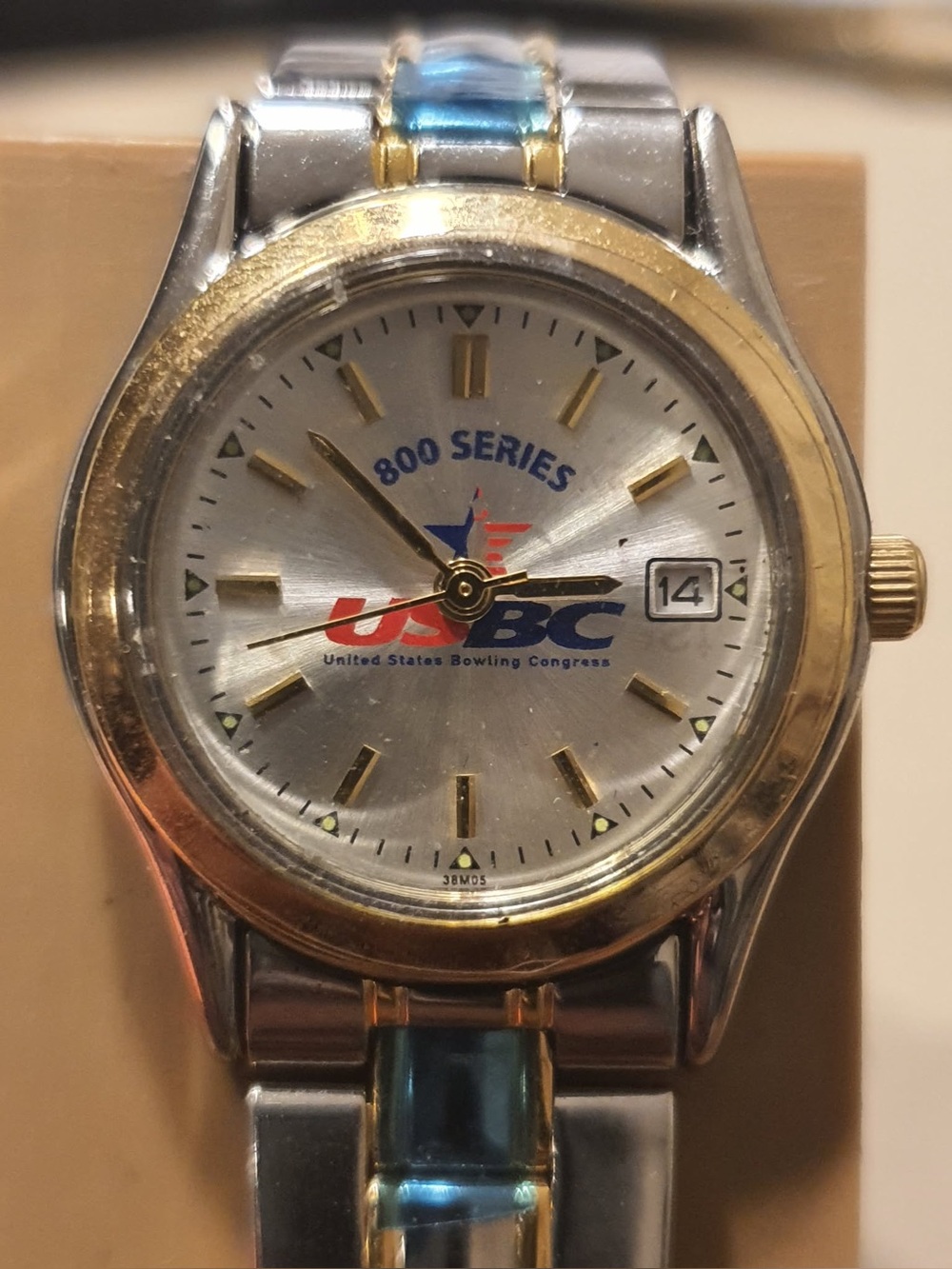 USBC 800 Series Goldtone/Silver Stainless Steel Women's Watch w/Date